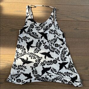 Ella Moss Women's tank top black white small / medium